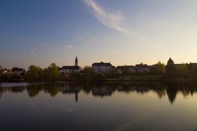 Sunset Church Mirroring