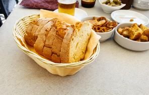 soft bread in a basket
