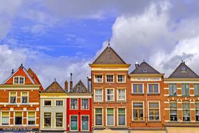 colors Facade Cityscape, delft, netherlands