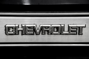 Chevrolet silver lettering