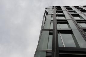 futuristic high-rise Building, low angle view, germany, Hamburg