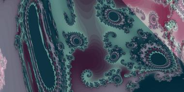 fractal gradient colorful infinity gren purple