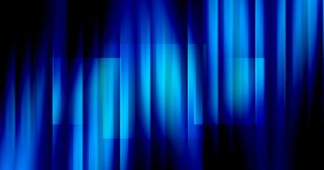 banners with blue stripes on black background