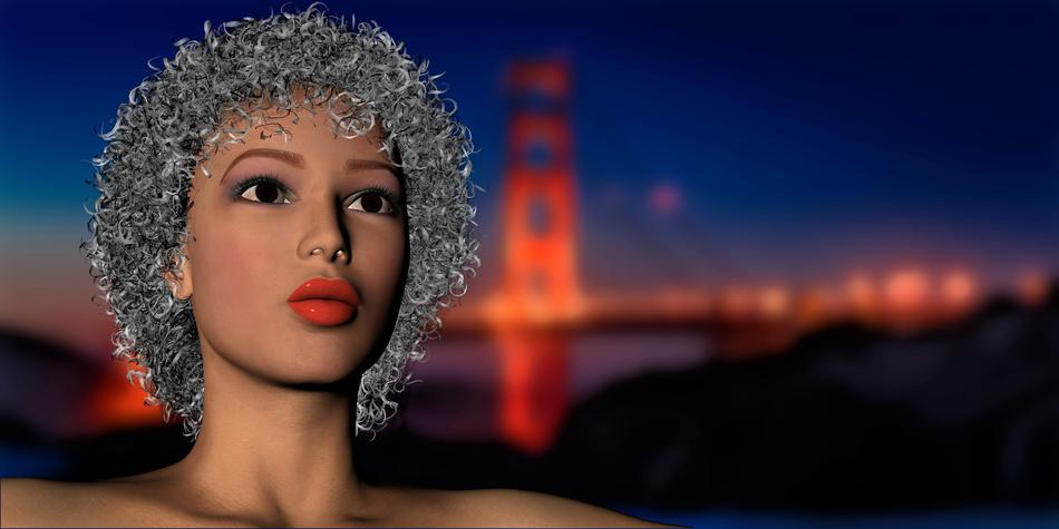 woman portrait face human female
