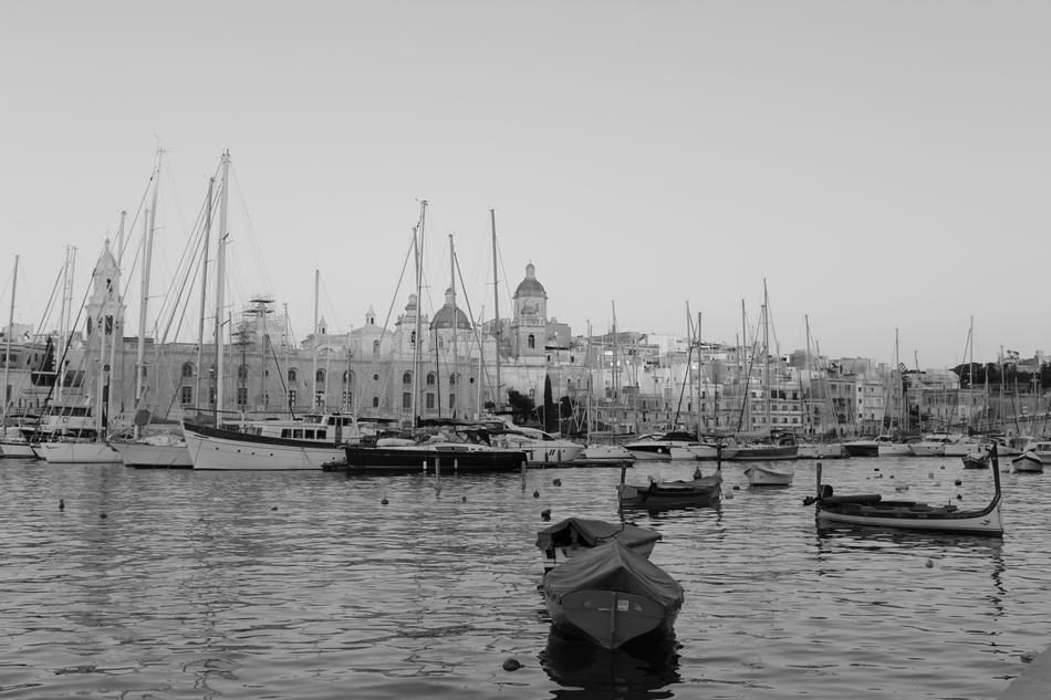 monochrome photo of Porto Ships