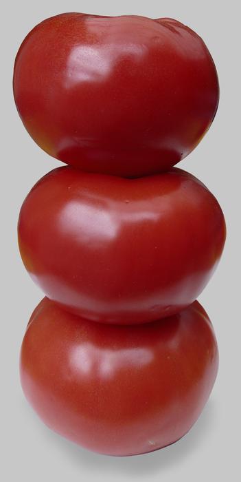 tower of red tomatoes