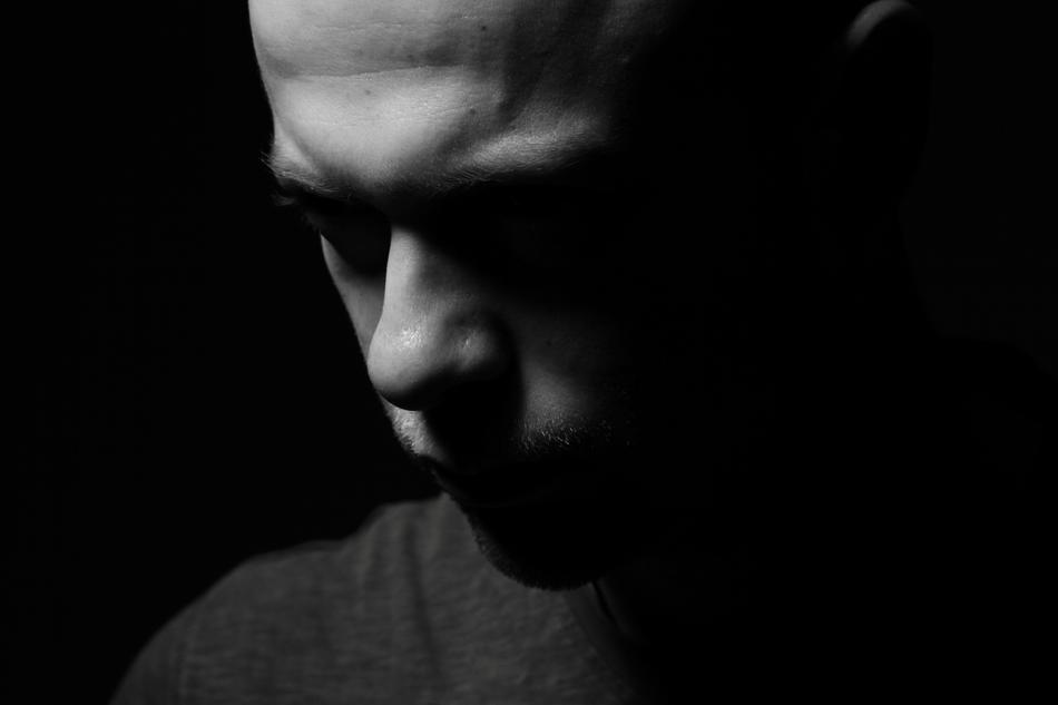 face in the dark close up