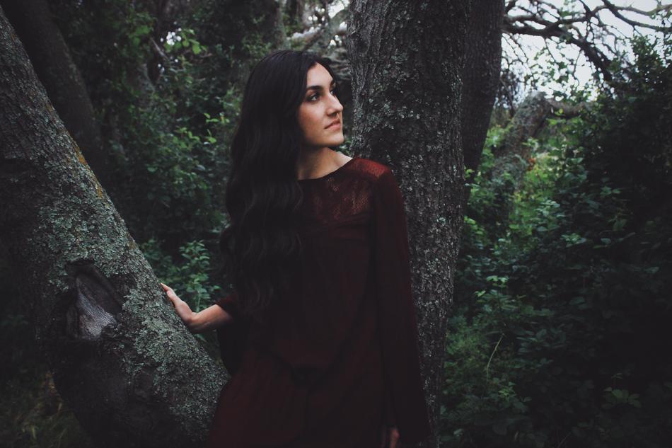 Girl Alone dark forest
