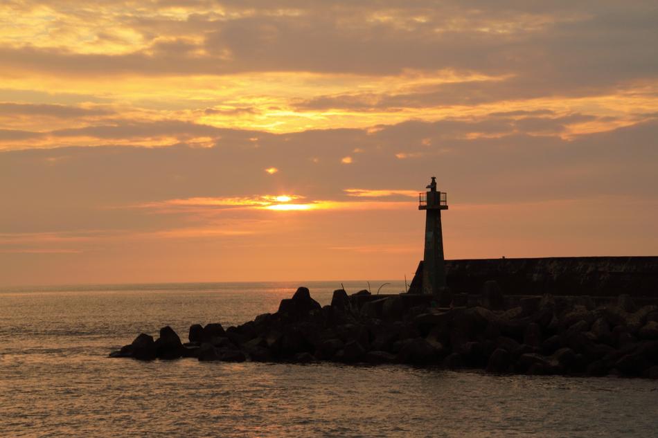 Sunset Port Lighthouses The