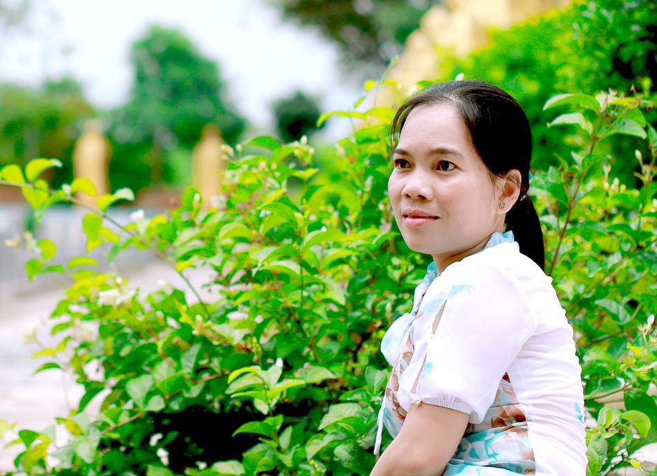 Girl Lotus Flowers