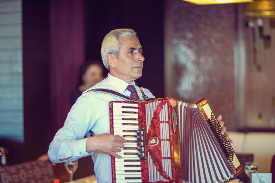 Accordionist man