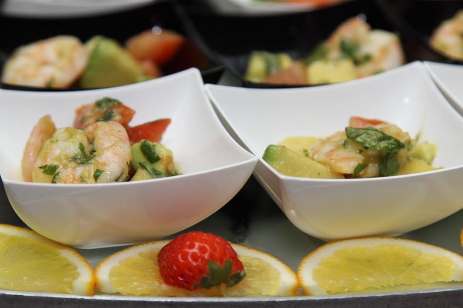 shrimp in sauce on a plate