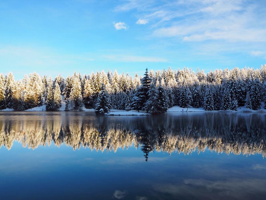 Reflection Snow Lake