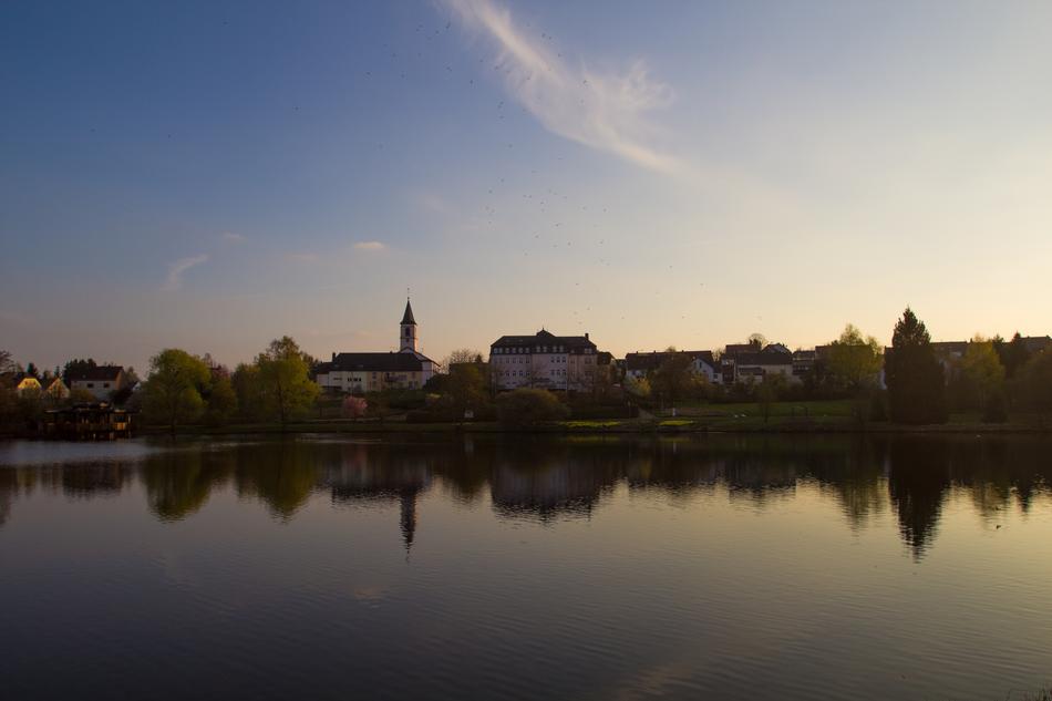 Sunset Church Mirroring