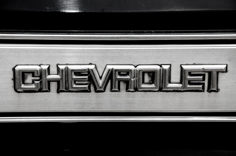 Chevrolet silver lettering