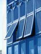 Blue Windows Blinds shutter decoration