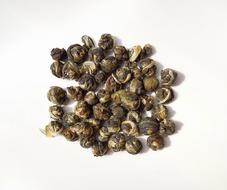 tea leaves on the table