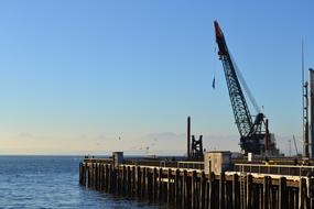 Waterfront Crane Dock shipping