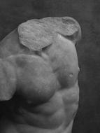sculpture of a bust in a museum in Italy