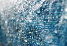 Macro Blue Drops water