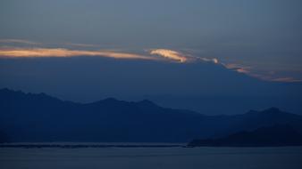 blue Sunset Sky