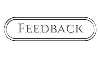 feedback feed back button silver