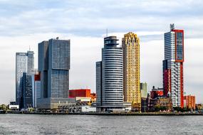 Tower Building Modern and river
