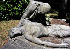 Dying Death Sculpture garden, milan, italy