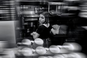 cute girl in the kitchen