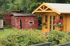 Estonia Yard Wooden houses