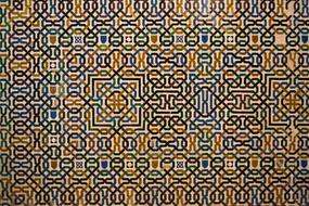 ornament on arabic tiles