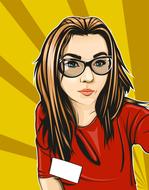 girl art portrait drawing