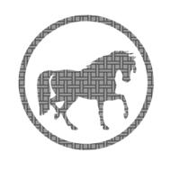 horse pattern icon drawing