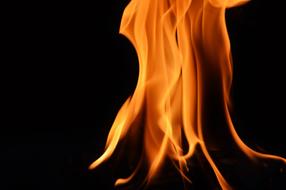 Fire Flame Pillar red