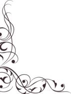 curve swirl ornament decoration element