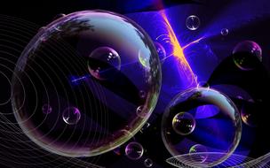 space bubble background