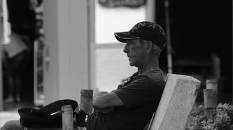 Black And White Portrait person