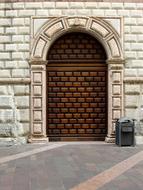 Wooden Old Door Input
