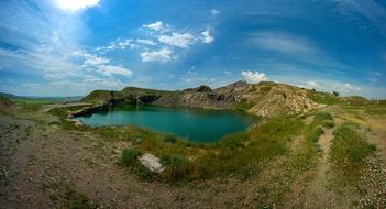 lake in the rocks