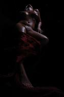 Woman Nude at Dark