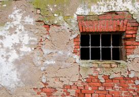 Wall on Old Window