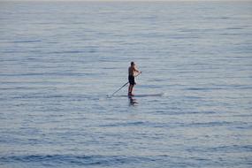 person Swimming in Sea