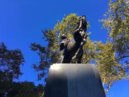 Statue Park City and blue sky