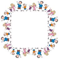 family frame together drawing