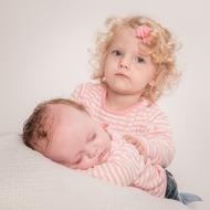 Sisters Baby cute pink