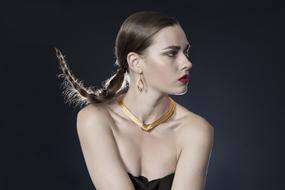 portrait of a girl as a conceptual design