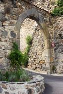 Old Gate Wall in France