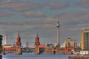 colorful building with towers