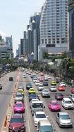 view of the traffic of a modern city