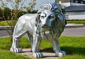 Lion Sculpture Figure Stone